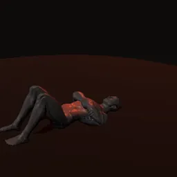 Abdominal: posição 1 de 3 (boneco 3D masculino)