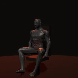 Abdução de quadril na máquina: posição 1 de 3 (boneco 3D masculino)