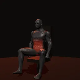 Abdução de quadril na máquina: posição 2 de 3 (boneco 3D masculino)