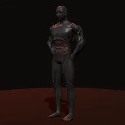 Abdução de quadril em pé com elástico: posição 1 de 3 (boneco 3D masculino)