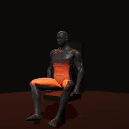 Adução de quadril na máquina: posição 3 de 3 (boneco 3D masculino)