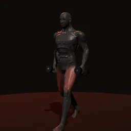 Afundo invertido: posição 1 de 3 (boneco 3D masculino)