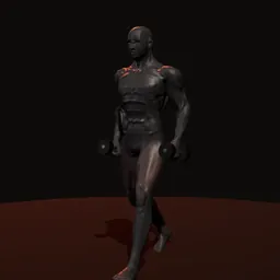 Agachamento afundo: posição 1 de 3 (boneco 3D masculino)