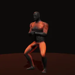 Agachamento goblet: posição 2 de 3 (boneco 3D masculino)