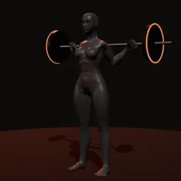 Bom dia: posição 1 de 3 (boneco 3D feminino)