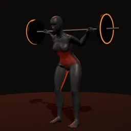 Bom dia: posição 2 de 3 (boneco 3D feminino)