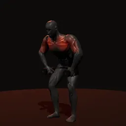 Crucifixo invertido: posição 1 de 3 (boneco 3D masculino)