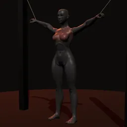Crucifixo na polia: posição 1 de 3 (boneco 3D feminino)