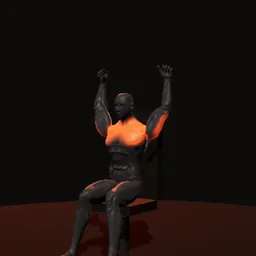 Desenvolvimento na máquina: posição 3 de 3 (boneco 3D masculino)