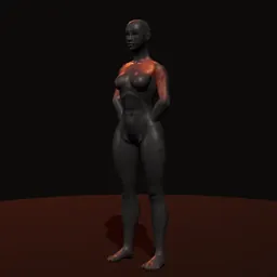 Elevação frontal com anilha: posição 1 de 3 (boneco 3D feminino)