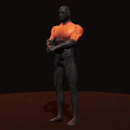 Elevação frontal com anilha: posição 2 de 3 (boneco 3D masculino)