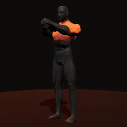 Elevação frontal com anilha: posição 3 de 3 (boneco 3D masculino)
