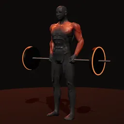 Encolhimento do arranco: posição 2 de 3 (boneco 3D masculino)
