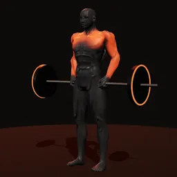Encolhimento do arranco: posição 3 de 3 (boneco 3D masculino)