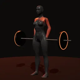 Encolhimento do clean: posição 2 de 3 (boneco 3D feminino)