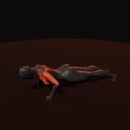 Flexão de braço: posição 2 de 3 (boneco 3D feminino)