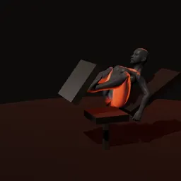 Leg press: posição 3 de 3 (boneco 3D feminino)