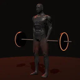 Levantamento terra invertido com elástico: posição 1 de 3 (boneco 3D masculino)