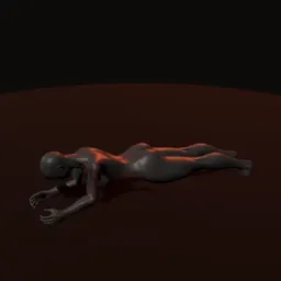 Prancha: posição 1 de 3 (boneco 3D feminino)
