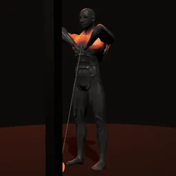 Remada alta na polia: posição 3 de 3 (boneco 3D masculino)