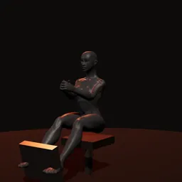 Remada na máquina: posição 1 de 3 (boneco 3D feminino)