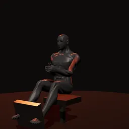 Remada na máquina: posição 2 de 3 (boneco 3D masculino)