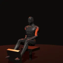 Remada na máquina: posição 3 de 3 (boneco 3D masculino)