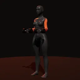 Rosca martelo: posição 2 de 3 (boneco 3D feminino)